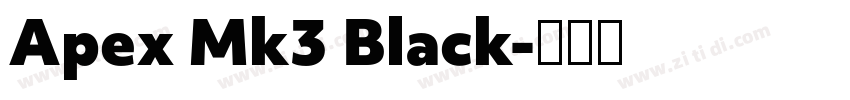 Apex Mk3 Black字体转换